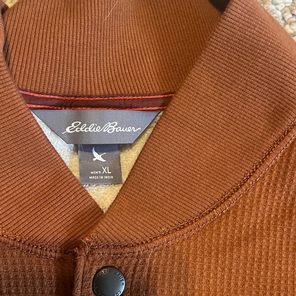 Bauer Men's Long Sleeve Henley shearling lined! - Picture 2 of 6